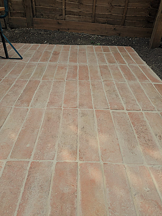 Pale Handmade Unsealed Terracotta Floor Tiles