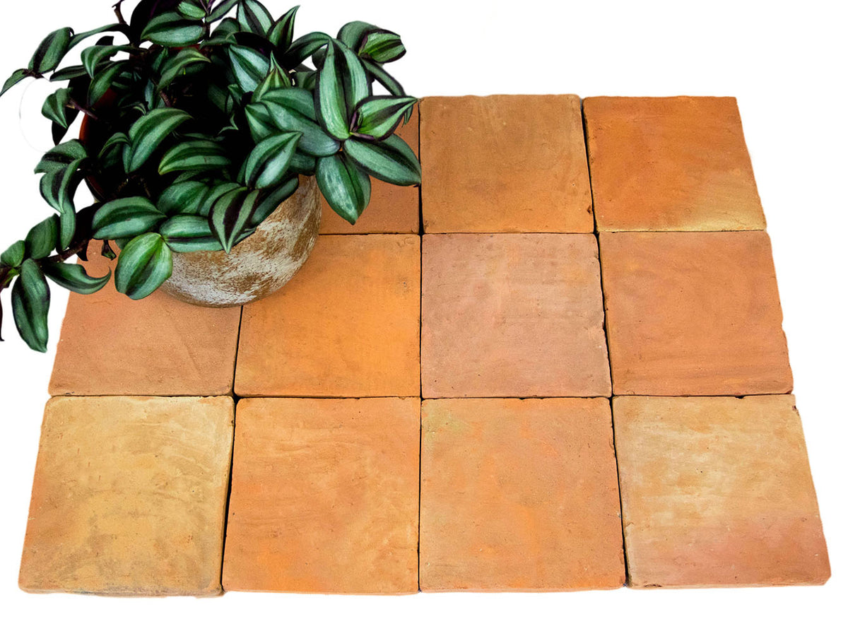 Rustic Handmade Unsealed Terracotta Floor Tiles