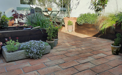 Pale Handmade Unsealed Terracotta Floor Tiles