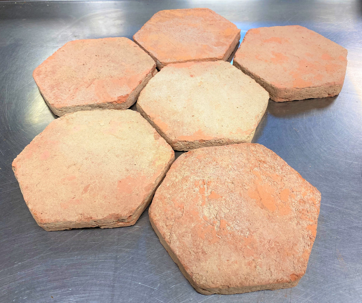 Pale Handmade Unsealed Terracotta Floor Tiles