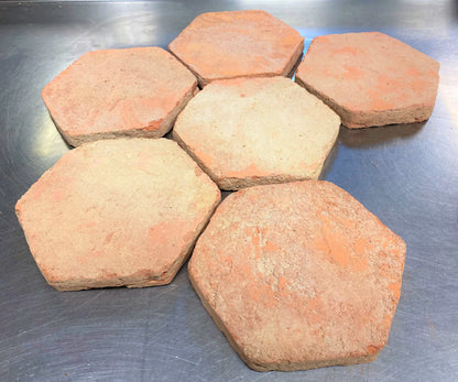 Pale Handmade Unsealed Terracotta Floor Tiles