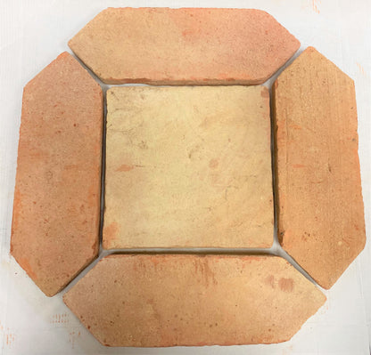 Pale Handmade Unsealed Terracotta Floor Tiles
