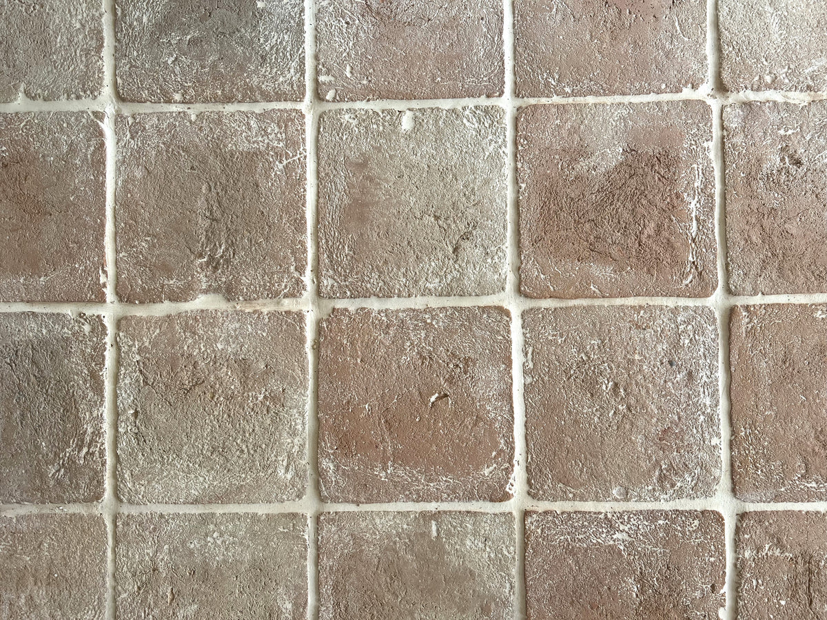 Pale Handmade Unsealed Terracotta Floor Tiles